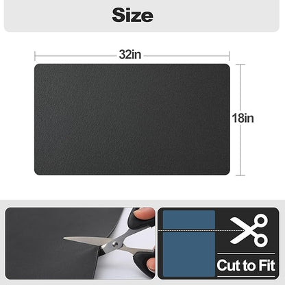 Ecotrim - Dish Drying Mat for Kitchen Counter | Coffee Bar Mat for Countertops | Heat Resistant Drainer Mat with Non-slip Rubber Backed | Hide Stain Kitchen Absorbent Draining Mat | Black 18"x32" - Image 6