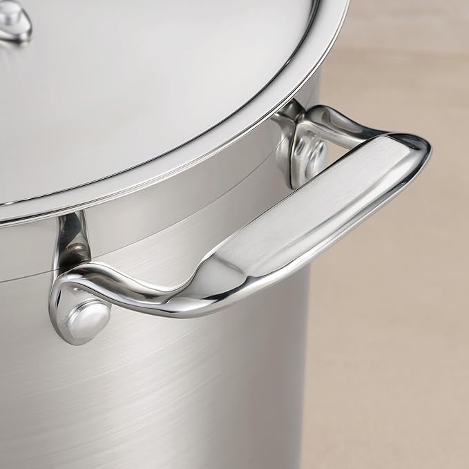 Tramontina Gourmet Stainless Steel 8-Quart Stock Pot with Lid - Image 5