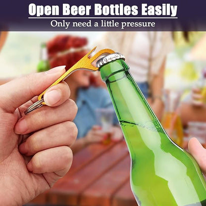 KTOJOY 7 Pack Colorful Beer Bottle Openers,Premium Metal Keychain Bottle Opener, Small and Practical, Easy to Carry - Image 3