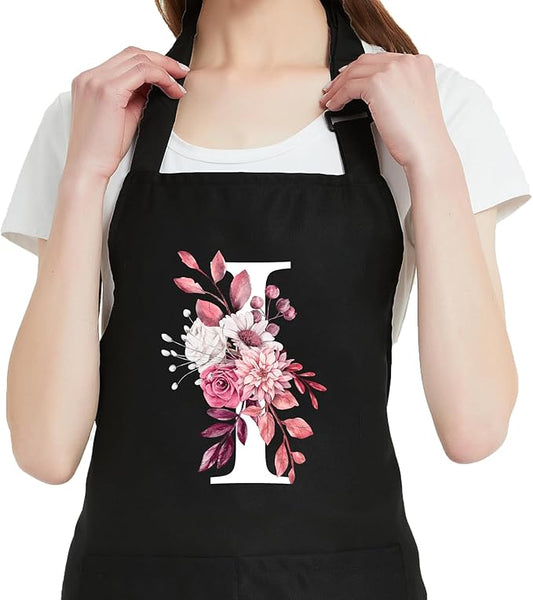 Personalized Aprons for Women with Pockets, Cute Aprons for Women Chef Baking, Cooking Gifts for Mom Birthday