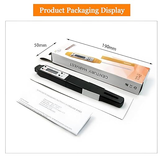 Meat Thermometer - Digital Food Thermometer for Cooking Kitchen - Automatic Calibration Pen Style Electronic Pocket Thermometer for Water Temperature, Barbecue (Black) - Image 6