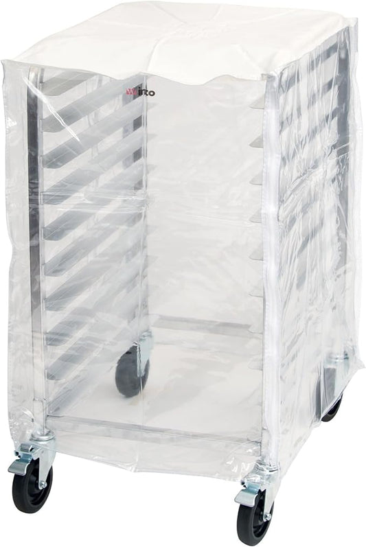Winco Cover for 10-Tier Sheet Pan Rack ALRK-10 and ALRK-10BK,Clear,Medium by Winco