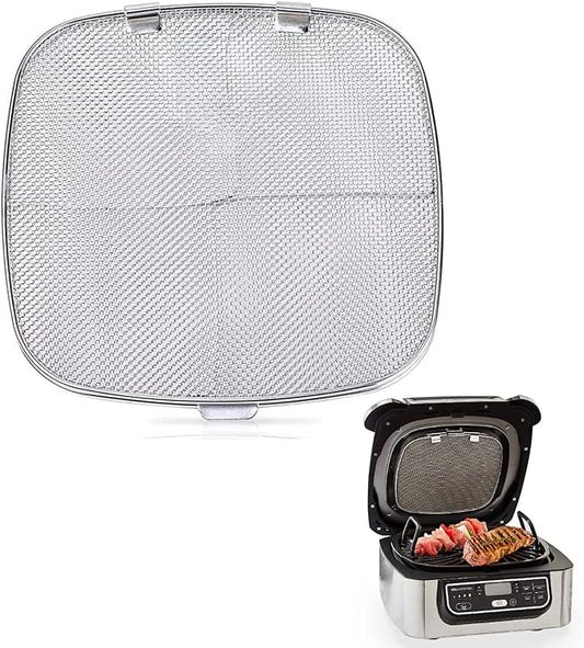 Replacement Stainless Steel Splatter Shield for Ninja Foodi AG301, Fine Mesh Splatter Screen Accessories for Ninja Foodi AG300, AG300C,AG301C, AG302, AG400 Indoor Grill