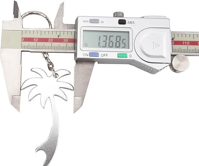 Swatom Palm Tree Bottle Opener with Keychain Key Tag Chain Ring Accessories (6, Random Color)