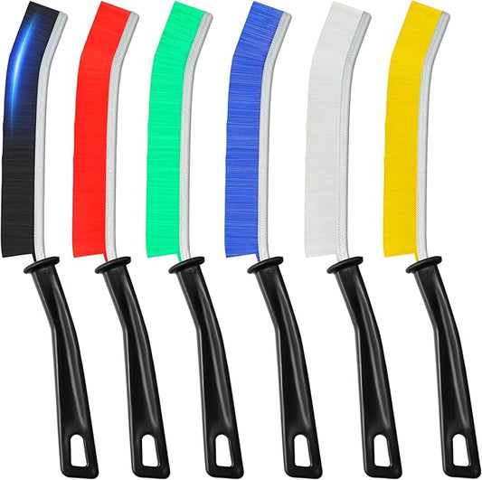 6Pcs Hard Bristle Crevice Cleaning Brush, Multifunctional Premium Crevice Cleaning Tool, Designed for Cleaning Narrow Spaces, Suitable for Toilet, Faucets,Kitchen,Grout, KOSPRIE by Unknown