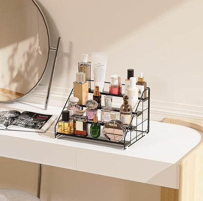 4 Tiered Spice Rack Organizer, 2 Pack Spice Rack Organizer for Cabinet, Tiered Adjustable Spice Shelf for Kitchen Countertop Pantry Organization (Carbon Black) - Image 9
