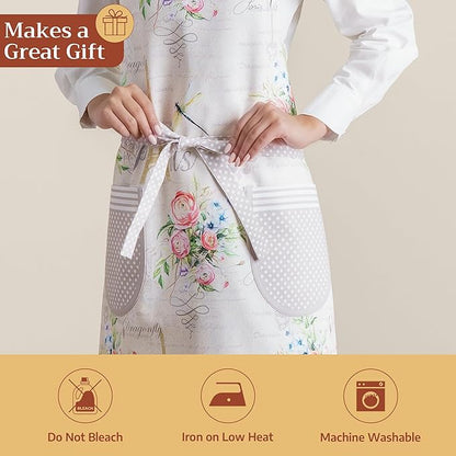 Maison d' Hermine 100% Cotton Apron for women with Pocket Kitchen Chef Apron for Men Cooking Mothers Day Gifts - Image 5