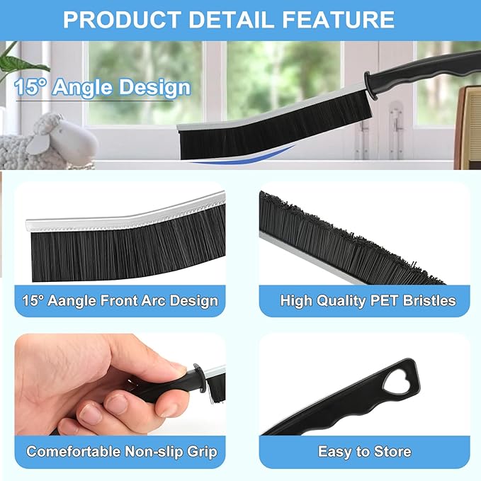 Dfacio 11Pcs Crevice Cleaning Brush Set, Hard Bristle Cleaning Supplies for Kitchen, Bathroom, Corner, Grout, Sink - Image 2