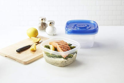 Glad GladWare Tall Entree Food Storage Containers with Lids, Large Square BPA Free Plastic for Meal Prep and Lunches, Lock Tight Seal, Microwave and Dishwasher Safe, 42 Oz, 3 Count - Image 6