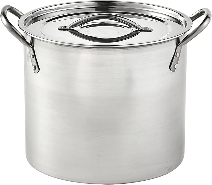 IMUSA 12 Quart Stainless Steel Stock Pot with Lid by VisitIMUSA