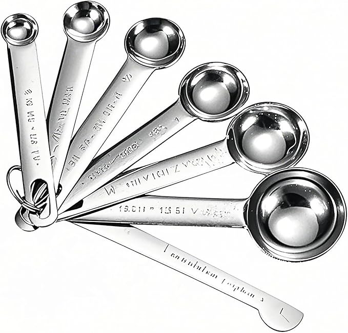 Tablespoon Measuring Spoons Set,7 PCS Metal Measuring Spoons,Stainless Steel Measuring Spoons for Cooking Bakeing by Unknown