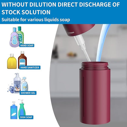 Automatic Soap Dispenser Touchless, Hands-Free, Multi Adjustable Volume, Long Battery Life, Compatible with Thick & Thin Dish/Hand Soap for Bathroom and Kitchen, Easy for Toddlers, Red - Image 3