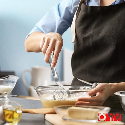 OYV Seamless Dough Whisk, 18/10 Stainless Steel Danish Dough Wisk, 9" Bread Whisk for Sourdough, Cookies, Pizza, Pastry, Dishwasher Safe Dough Hook - Image 9