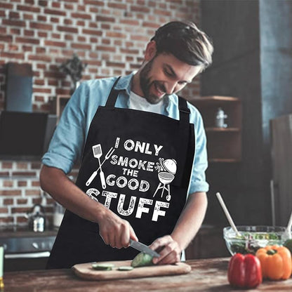 ONFAON Funny Apron for Men Women, Father's Day Gifts, Gifts for Mom,Birthday Gifts for Men Women，Cooking Grilling Apron