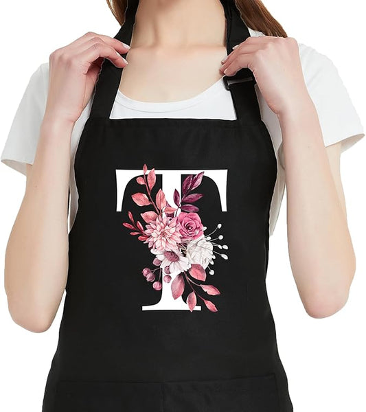 Personalized Aprons for Women with Pockets, Cute Aprons for Women Chef Baking, Cooking Gifts for Mom Birthday