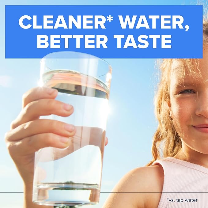 Brita Plus Water Filter, BPA-Free, High-Density Replacement Filter for Pitchers and Dispensers, Reduces 2x Contaminants*, Lasts Two Months or 40 Gallons, Includes 4 Filters (Pack of 6)