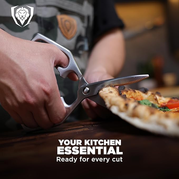 Dalstrong Kitchen Scissors — Japanese Stainless Steel Shears, Ambidextrous, Detachable for Cleaning — For Spatchcocking Chicken, Trimming Herbs, Pizza, Flatbread & Package Opening - Image 5