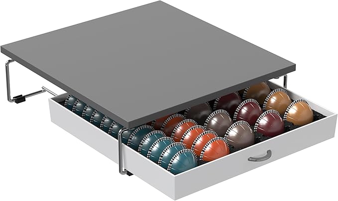 Deco Brothers Supreme Vertuoline Drawer, Holds with 30 Big or 60 Small Vertuoline Pods, Grey - Image 7