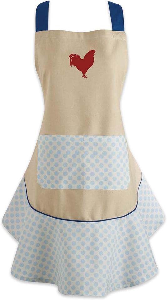 DII Women's Spring & Summer Apron Collection Adjustable, Two Large Pockets & Extra Long Ties, One Size Fits Most