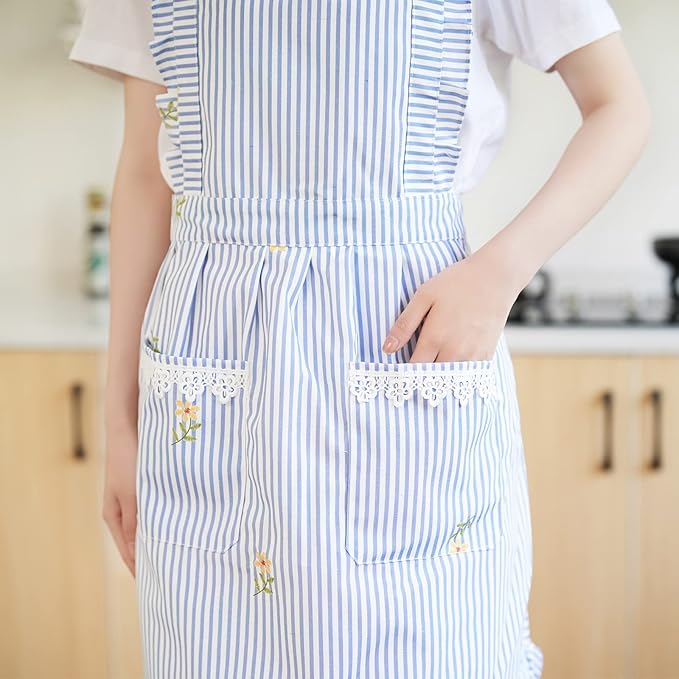 Funny Aprons for Women with Pockets, Kitchen Cooking Grilling Bbq Cute Chef Apron, Mothers Day Birthday Gifts for Women - Image 8