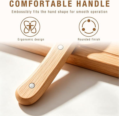 2 Pack Multifunctional Vegetable Peeler with Wooden Handle, 3-In-1 Veggie Peeler with Scallion Shredder and Bottle Opener, Stainless Steel Kitchen Peeler for Fruit Pumpkin Potato Carrot - Image 6