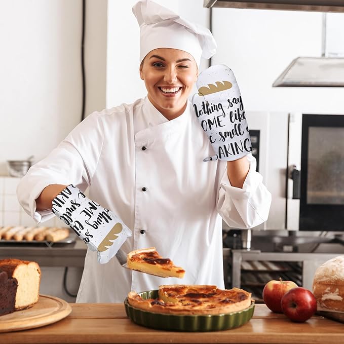 Patelai 30 Pieces Blank Sublimation Oven Mitts Set Include Blank Sublimation Heat Resistance Oven Gloves and Pot Holders for DIY Kitchen Dining Room Accessories