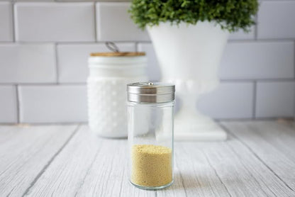 Fox Run Glass Spice Jar With Stainless Steel Shaker Lid, 4 Ounce Clear Seasoning Shaker - Image 4