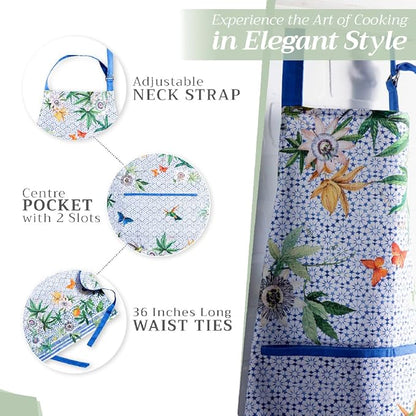 Maison d' Hermine 100% Cotton Apron for women with Pocket Kitchen Chef Apron for Men Cooking Mothers Day Gifts - Image 6