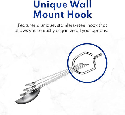 New Star Foodservice 43129 18/8 Stainless Steel Measuring Spoons (Set of 5), Silver - Image 8