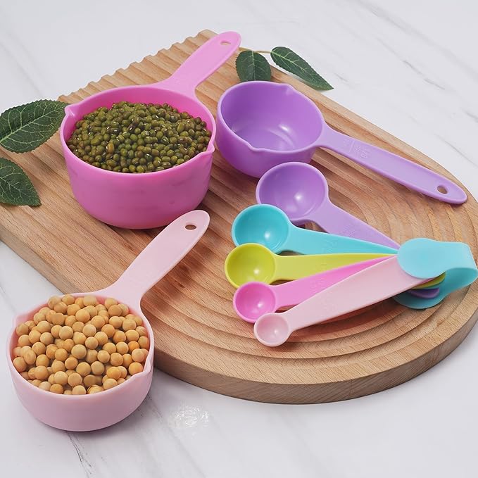 10PCS Measuring Spoons and Cups Set Stackable Nesting Cups Spoons for Cooking Baking Supplies, Kitchen Gadgets Essentials Tools - Image 6