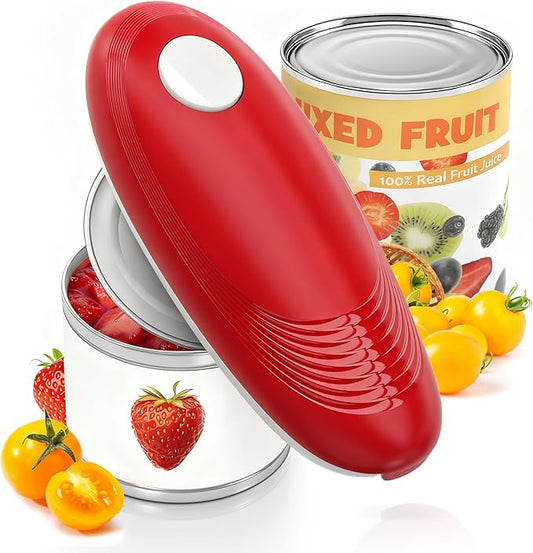 Electric Can Opener, Food Safe Automatic Can Opener with Smooth Edge, Open Your Cans with A Simple Press of Button, Can Opener Electric Kitchen Gifts for Seniors and Arthritis by Brilam