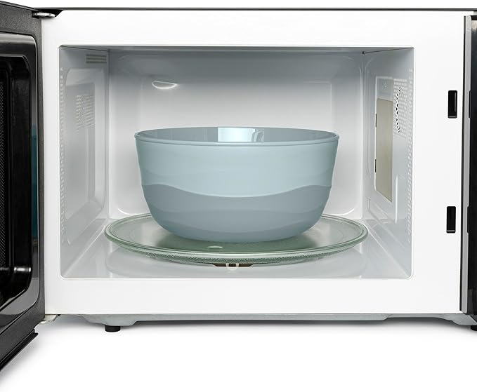 Pera Mixing Bowls with Lids Set, 8 Piece (4 Bowls + 4 Airtight Lids), BPA Free Nesting Kitchen Bowl Set for Mixing & Food Storage, Microwave & Dishwasher Safe (Blue)