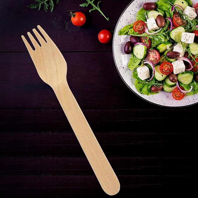 Perfect Stix Disposable Wooden Forks, 6" pack of 1000 - Image 4