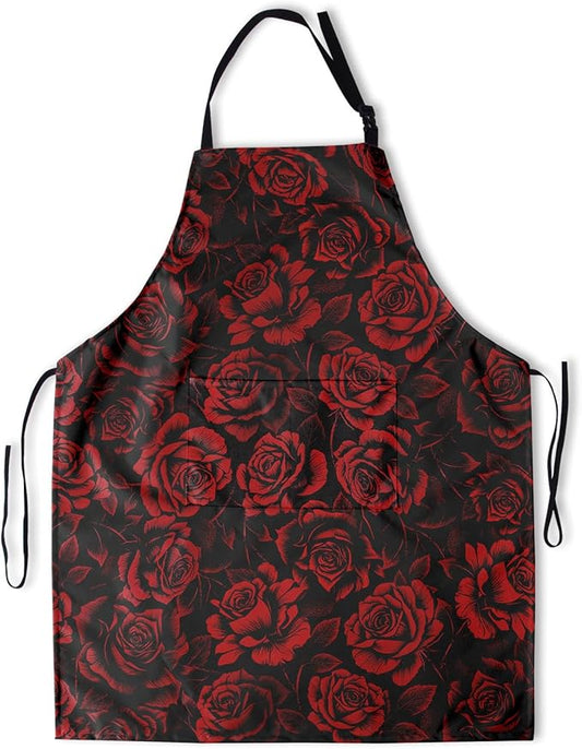 Funny Apron Polyester Grooming Aprons with Pocket for Cooking Kitchen Grilling Adults