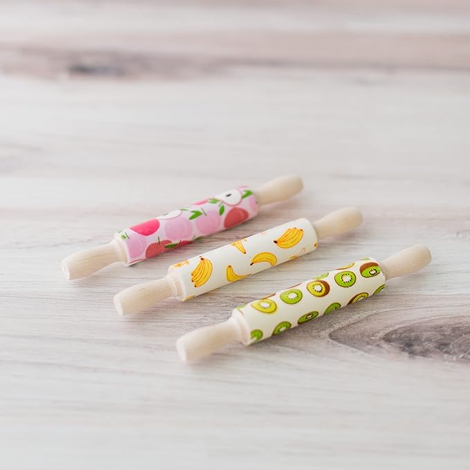 Wooden Mini Rolling Pin, 7 Inches Long, Pack of 25, Perfect for Fondant, Pasta, Baking in the Kitchen and Crafting, by Woodpeckers - Image 5