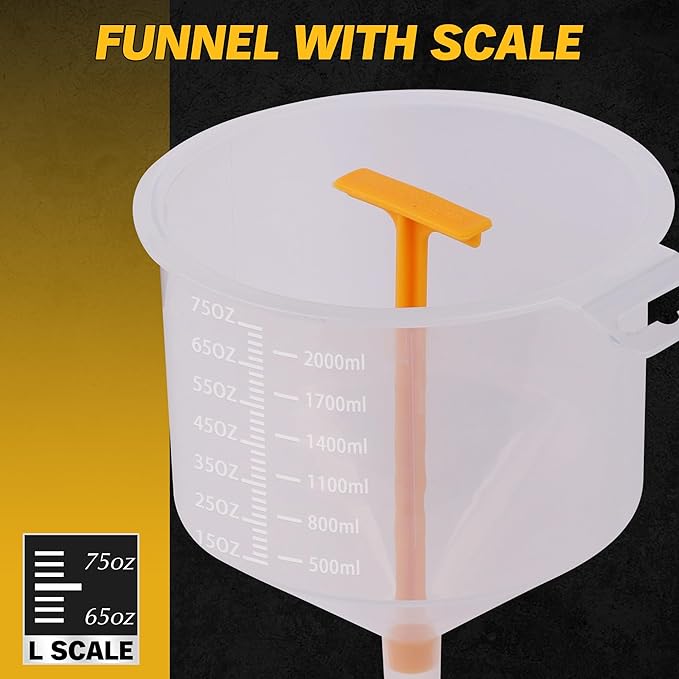 ELEAD No-Spill Coolant Funnel Kit - 19-Piece Radiator Funnel burping kit, coolant Bleeder kit, Extra Funnels and Adapters for Universal Vehicle - Image 4