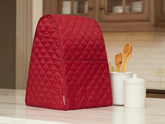 Covermates Keepsakes Mixer Cover Dust Protection - Stain Resistant - Washable Appliance Cover, Red