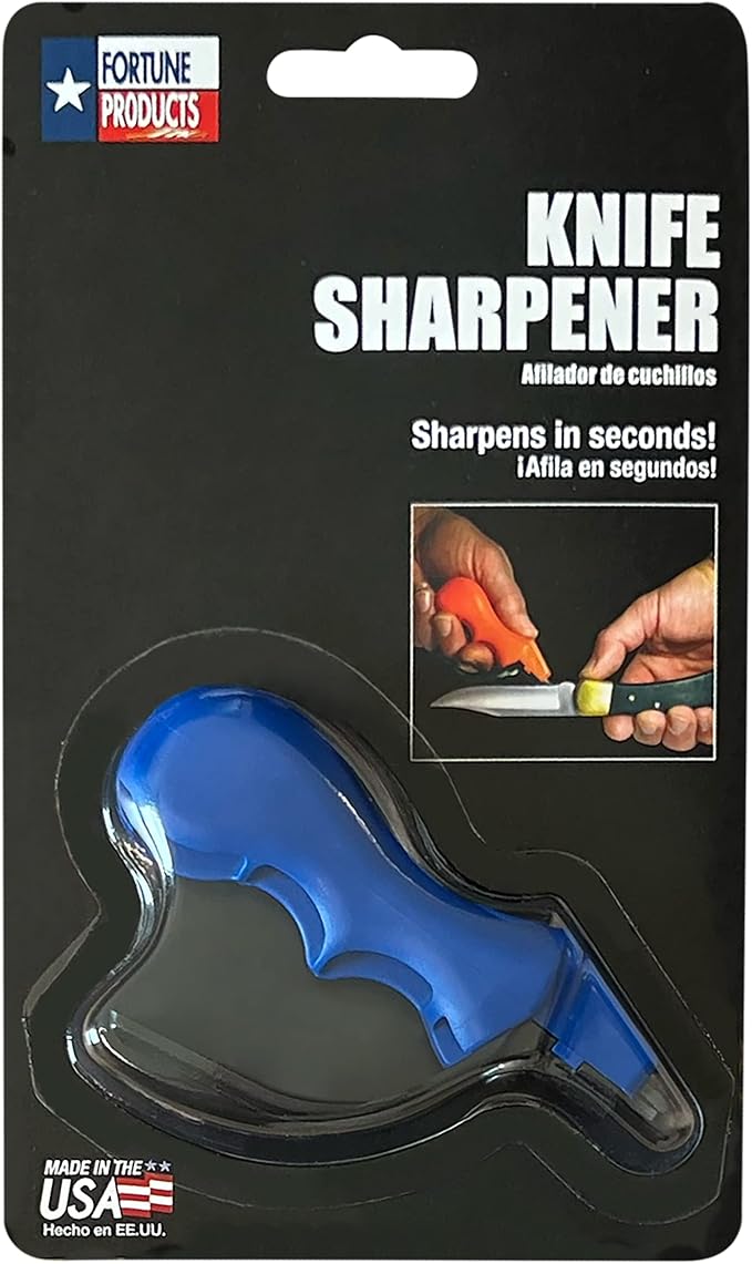 ACCUSHARP Knife Sharpener, Portable and Easy to Use, Hones and Sharpens Cleavers, Kitchen, and Serrated Knives, Sharpens Double Beveled Edge Knives - Image 5