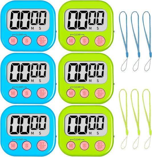ZILLEEN Classroom Timer for Kids Teachers 6 Pack Digital Timers by ZILLEEN