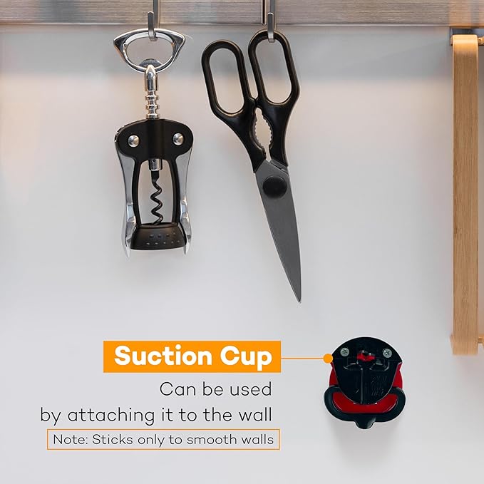 Knife Sharpeners for Kitchen Knives - with suction cup - Mini Pocket Knife Sharpening Kit - Afilador De Cuchillos - Small Tools - Image 3