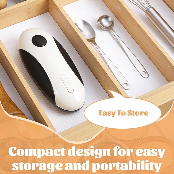 Electric Can Opener,USB Rechargeable Can Opener,One-Touch Cordless Can Opener,Smooth Edge,Hands Free,Food Safety,Kitchen Gadget Battery Operated,Automatic Can Openers for Seniors - Image 5