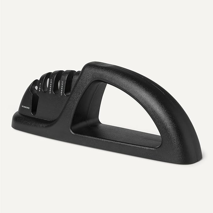 Amazon Basics 4-in-1 Knife Sharpener with Non-Slip Base, Includes Safety Glove - Image 5