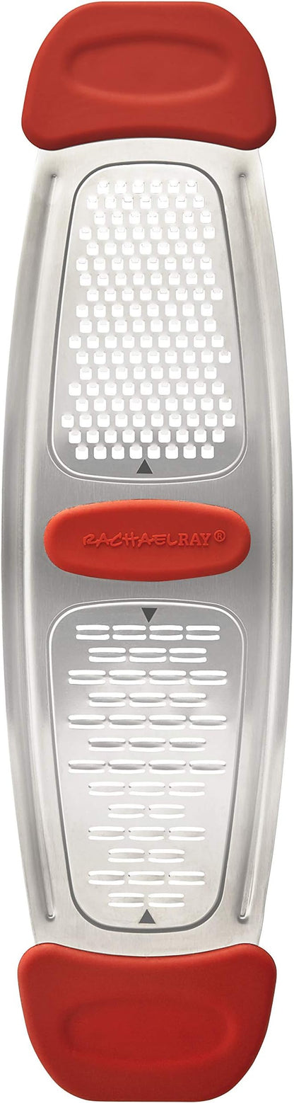 Rachael Ray Multi Stainless Steel Grater, Red Small - Image 6