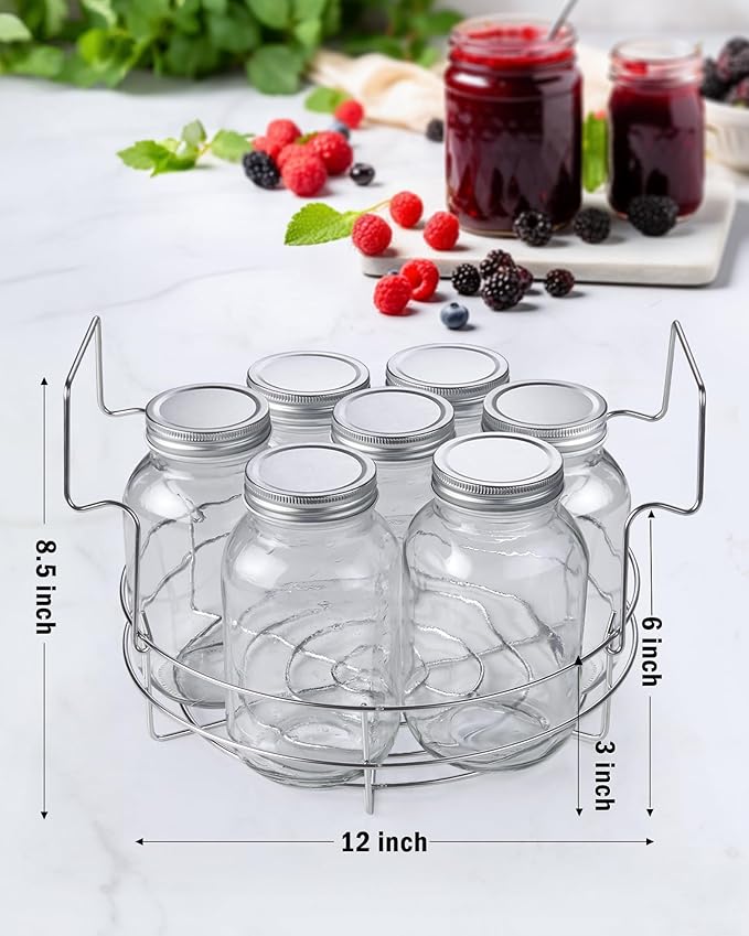Cook N Home Water Bath Canner with Jar Rack & Glass Lid, Professional Stainless Steel Canning Pot 20 Quart, with Stay-Cool Handles, Multiuse Pot, Induction Capable - Image 3