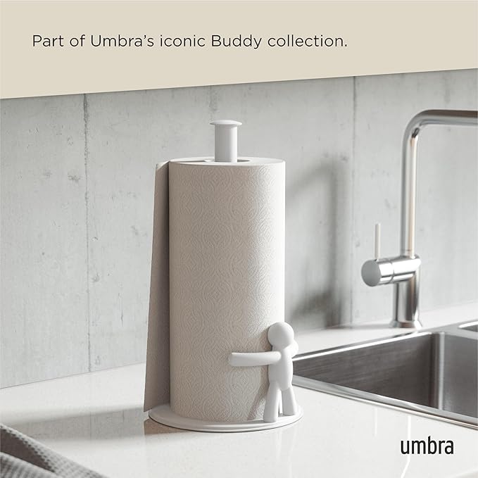 Umbra Buddy Countertop Paper Towel Holder, White - Image 7