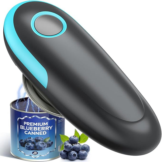 Electric Can Opener, Fits All Can Sizes One Touch Automatic Can Opener, Electric Can Opener for Kitchen Food Safe Smooth Edge, Kitchen Gadgets Battery Operated Can Opener for Seniors, Arthritis, Chef
