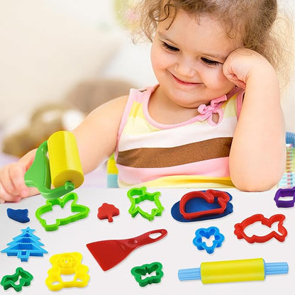 Dough Tools with 40 pcs Plastic Dough Cutters Animal Shapes, 3 pcs Basic Dough Tools - Image 7