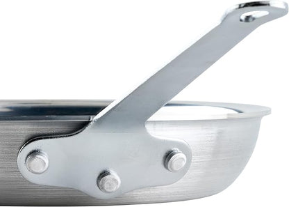 Winco Commercial-Grade Aluminium Fry Pan/Skillet, Mirror Finish, 10"