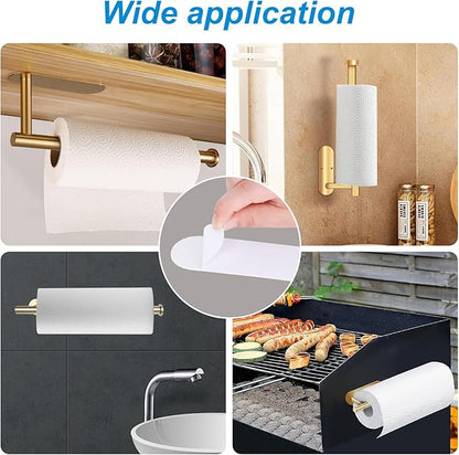 5-Pack Self-Adhesive Replacement Strips for Under-Cabinet Paper Towel Holders, 5.65 x 1.7 inches