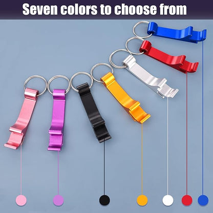 KTOJOY 7 Pack Colorful Beer Bottle Openers,Premium Metal Keychain Bottle Opener, Small and Practical, Easy to Carry - Image 5